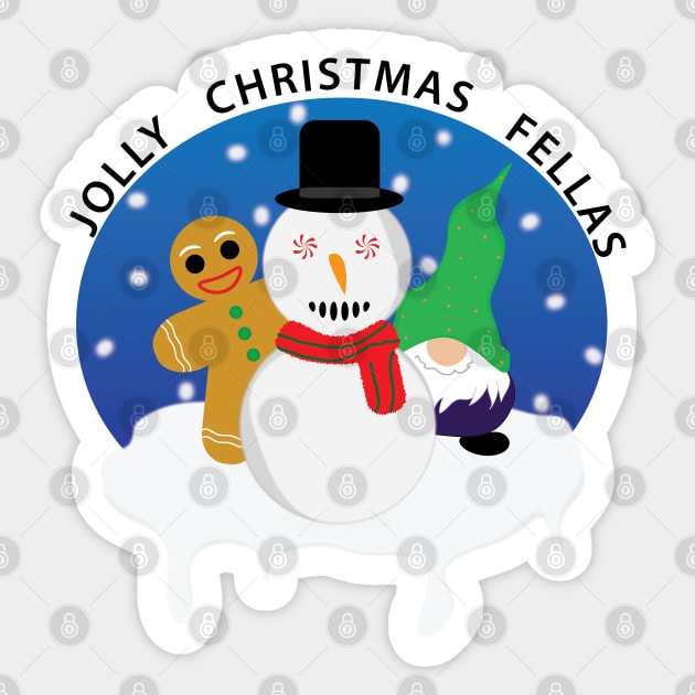 Jolly Christmas Fellas Sticker by jhive